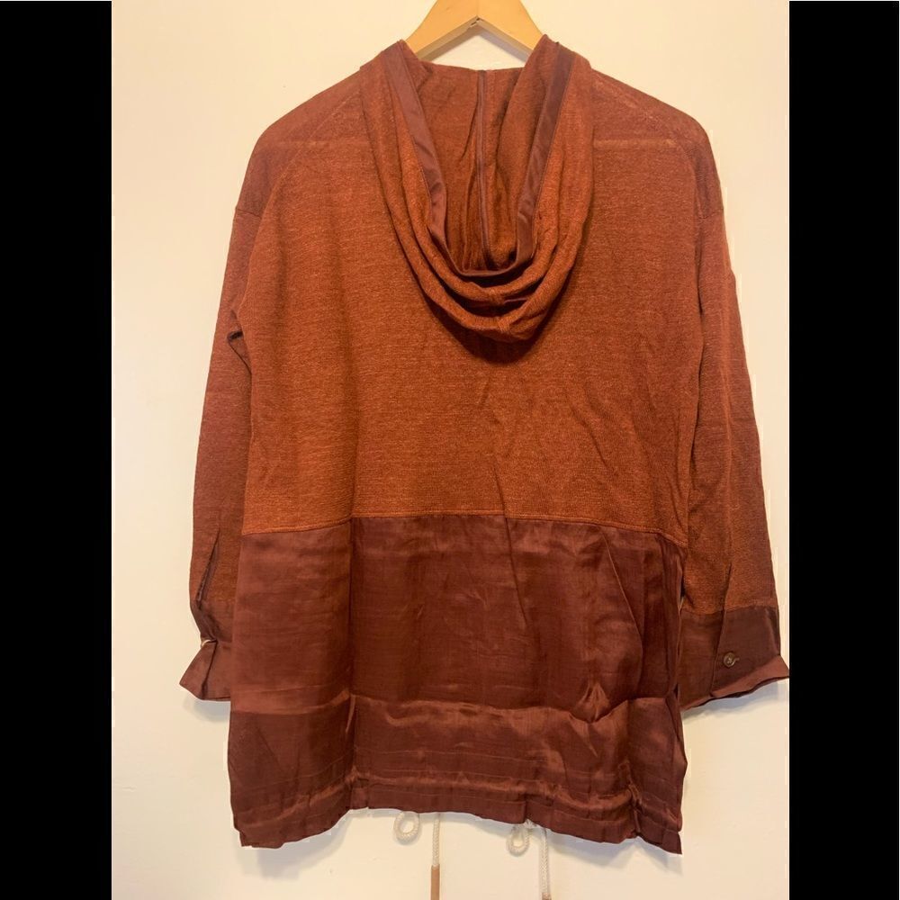 Lafayette 148 New York Women’s relaxed hooded blend linen sweater jacket XS NWT - Picture 6 of 10